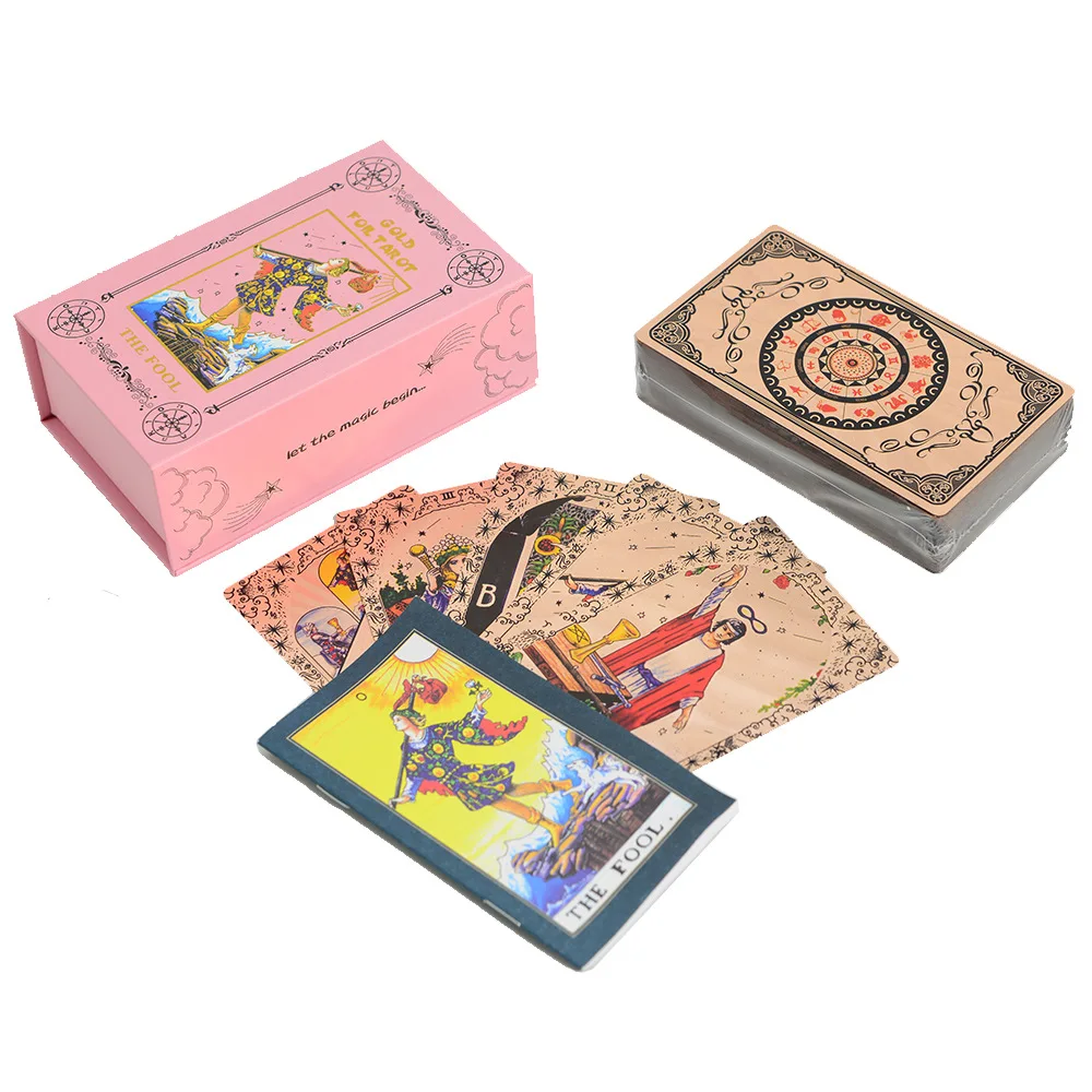 Board Game Yearbook - 78PCs Classic Rose Gold Wait Tarot