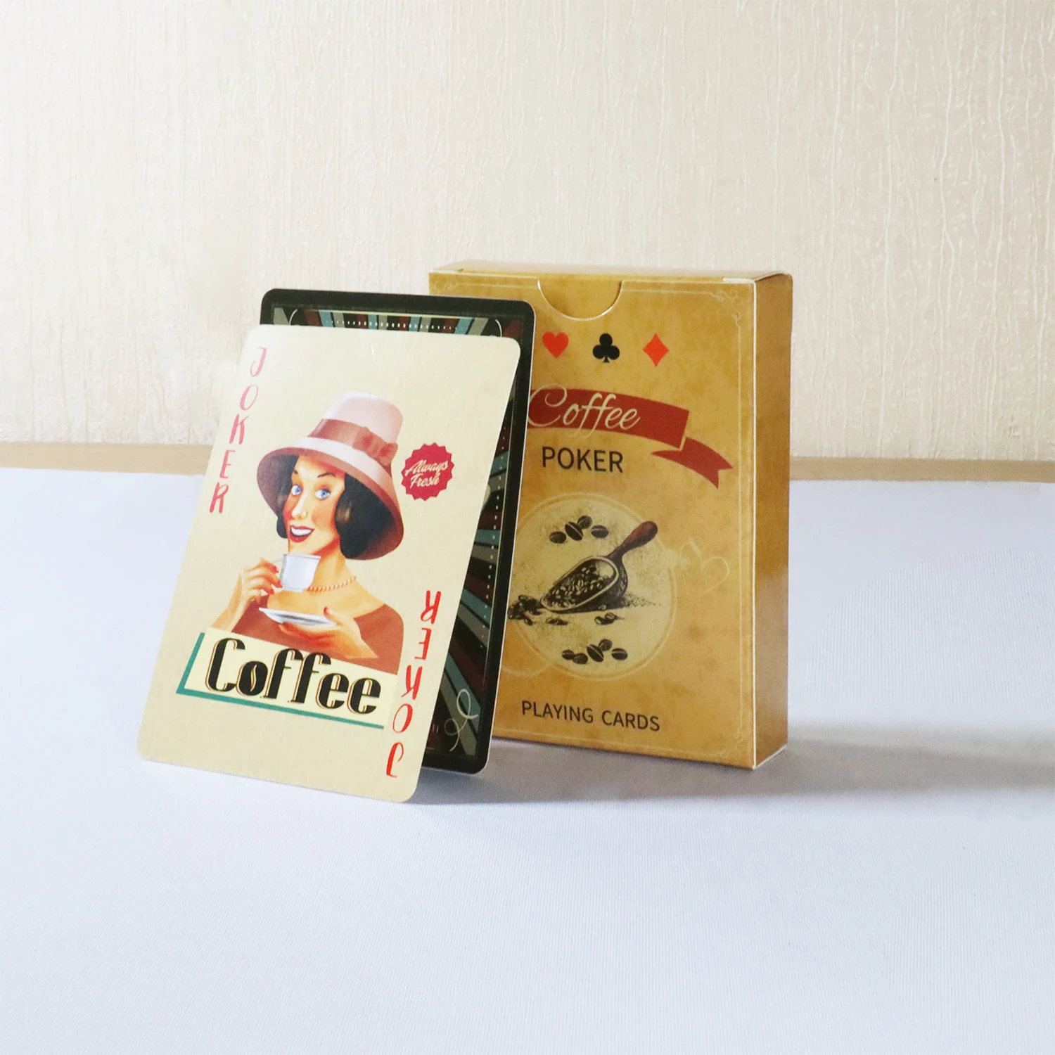 Board Game Yearbook - Coffee Paper Playing Cards Vintage Style