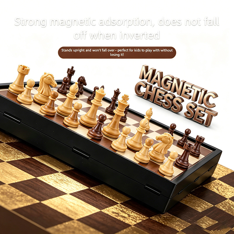 Board Game Quacks - 24CM Foldable Magnetic Chess Game Board