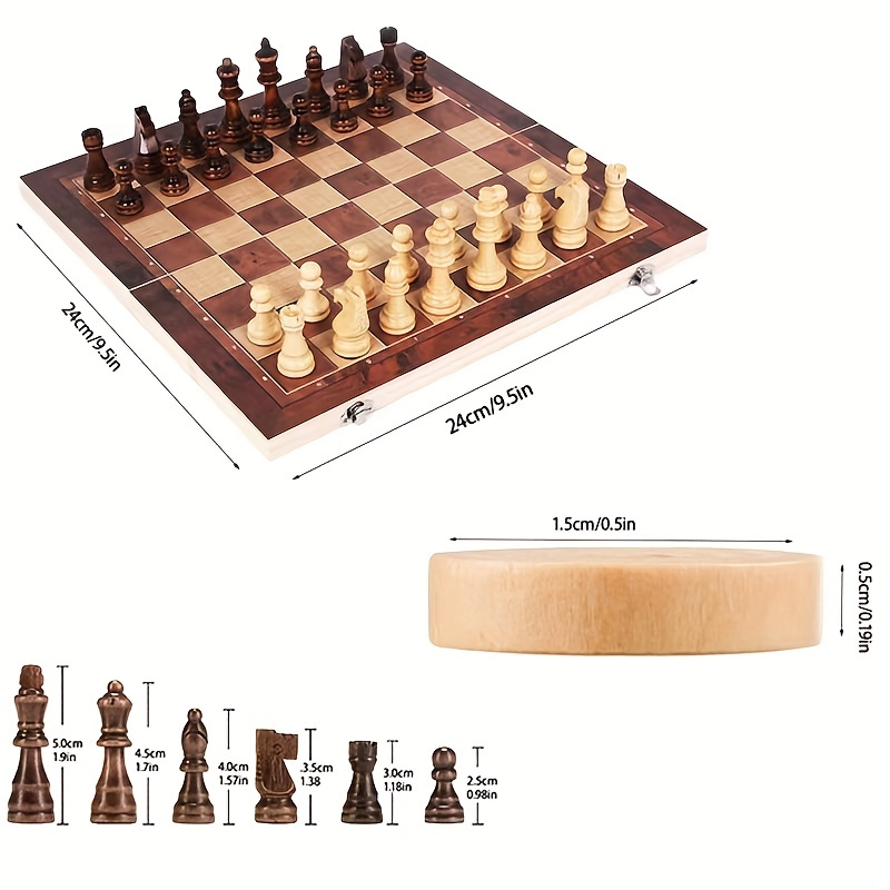 3 in 1 Chess Board, Folding Wo - огляд і ціна Board Game Quacks