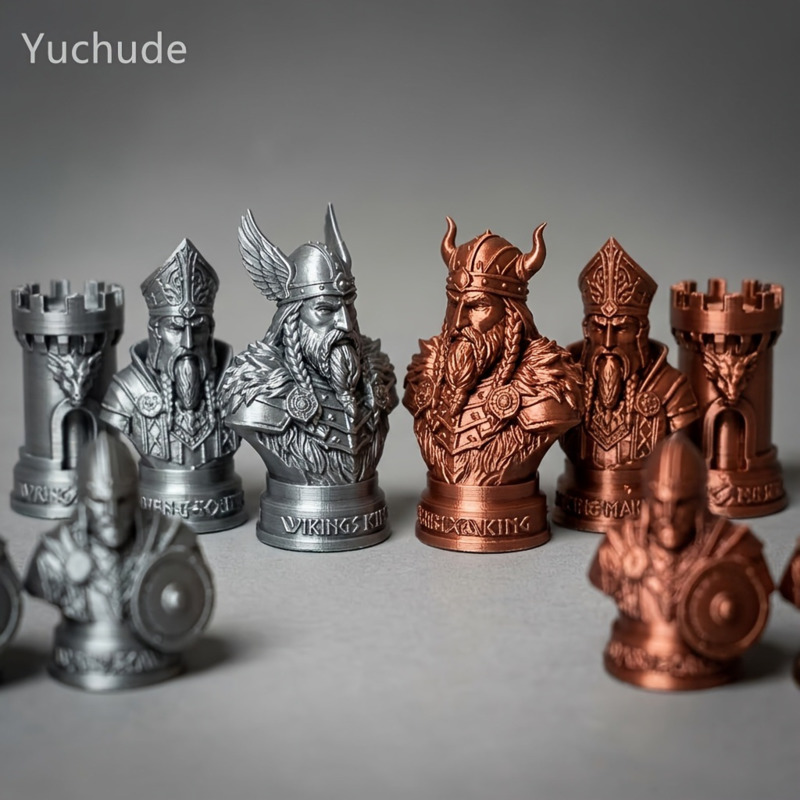 Viking Chess Pieces 3D Printed - огляд і ціна Board Game Vikings