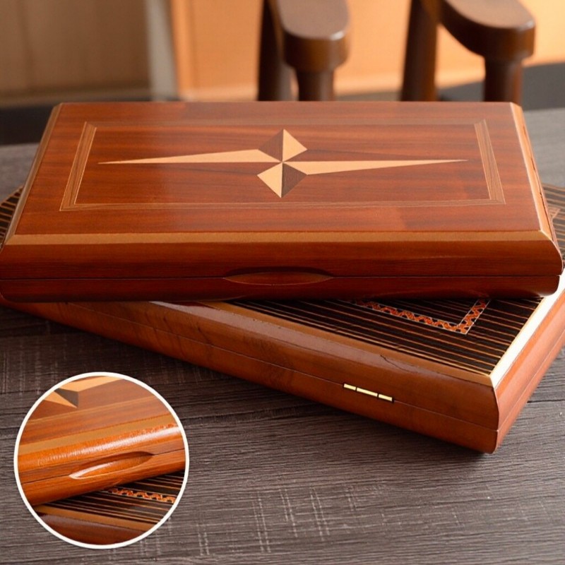 Solid Wood Backgammon 11-19 In - огляд і ціна Board Game Yearbook