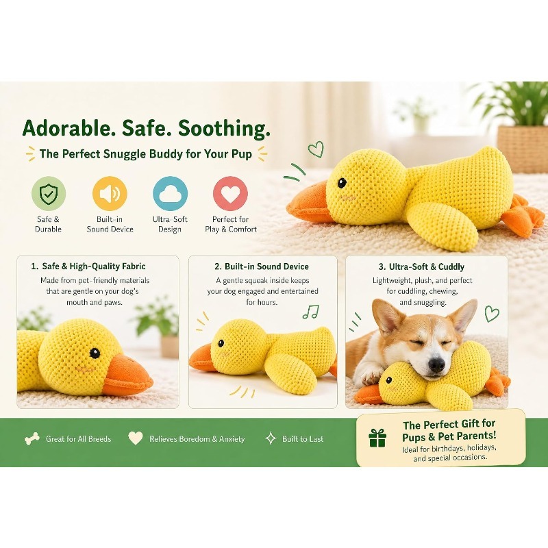 Piece Plush Calming Duck Dog T - огляд і ціна Board Game Quacks
