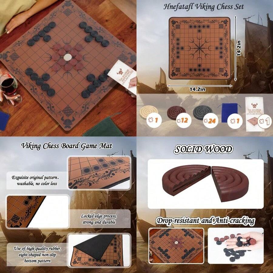 HNEFATAFL: Viking Chess Board  - огляд і ціна Board Game Vikings