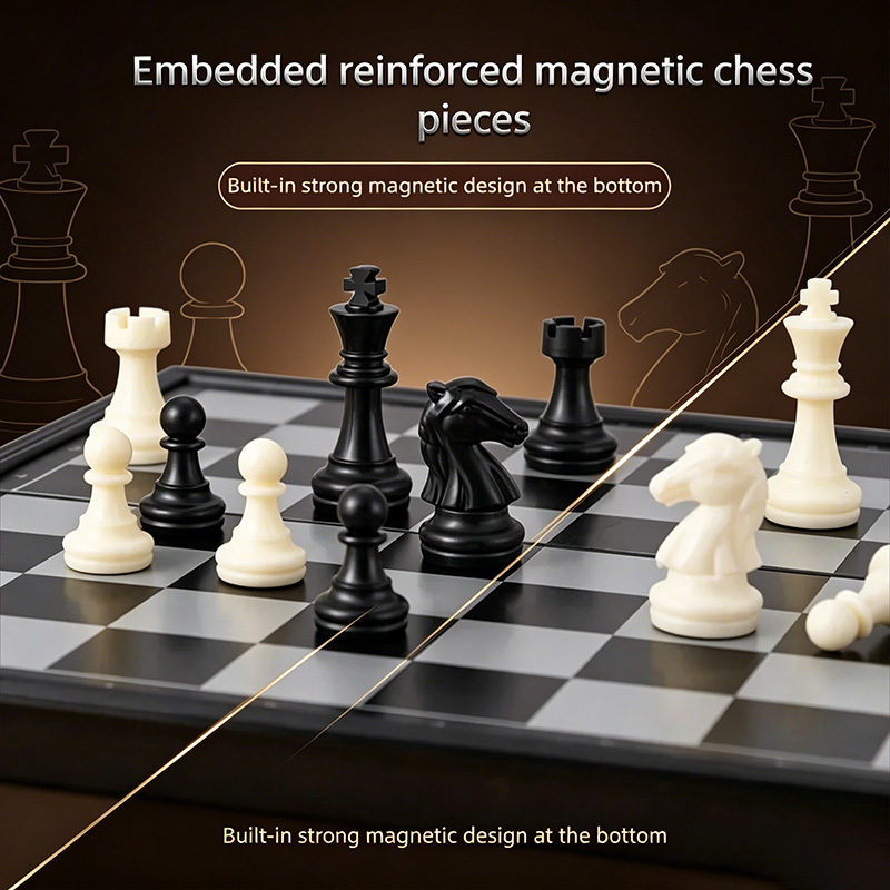 24CM Foldable Magnetic Chess G - огляд і ціна Board Game Quacks